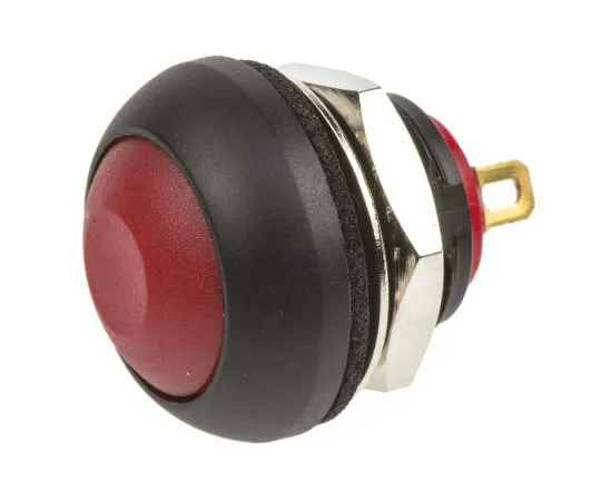 63-5035-30　RS PRO 1NC Momentary Miniature Push Button Switch, IP67, 13.6 (Dia.)mm, Panel Mount, 32/50/125V ac　734-6710