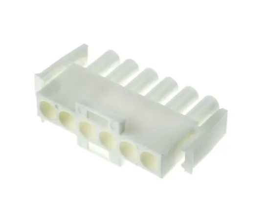 63-4946-96　TE Connectivity Universal MATE-N-LOK Male Connector Housing, 6.35mm Pitch, 6 Way, 1 Row　640581-1