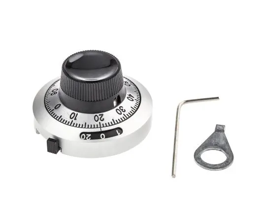 63-5038-10　Bourns Potentiometer Knob, Dial Type, 46mm Knob Diameter, Black, 6.35mm Shaft　H-46-6A