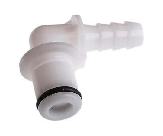 63-5078-70　Elbow Male Hose Coupling Coupling Insert - Non-Valved, Hose Barb, Acetal　PLC230-04