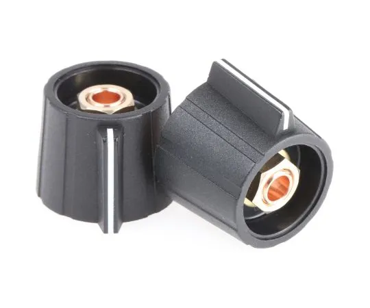 63-5113-59　Sifam Potentiometer Knob, Collet Type, 21mm Knob Diameter, Black, 6mm Shaft　SP211 006 BLACK