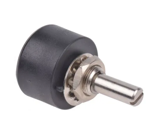 63-5142-55　RS Pro 1 Gang Rotary Wirewound Potentiometer with a 6.35 mm Dia. Shaft, 10Ω, ±10%, 1W, Linear　842-7065