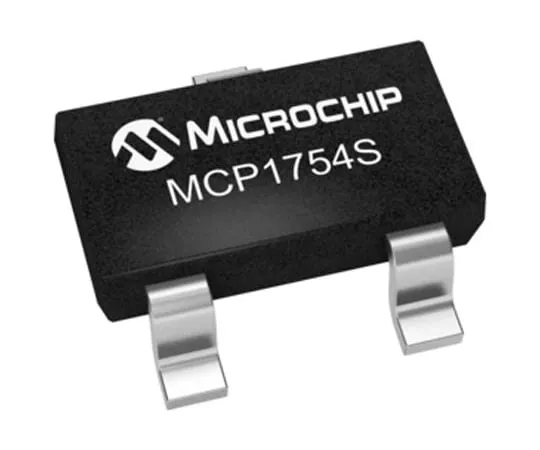 63-5065-20　Microchip MCP1754ST-3302E/CB, Linear Voltage Regulator, 150mA, 3.3 V, 2% 3-Pin, SOT-23A　MCP1754ST-3302E/CB