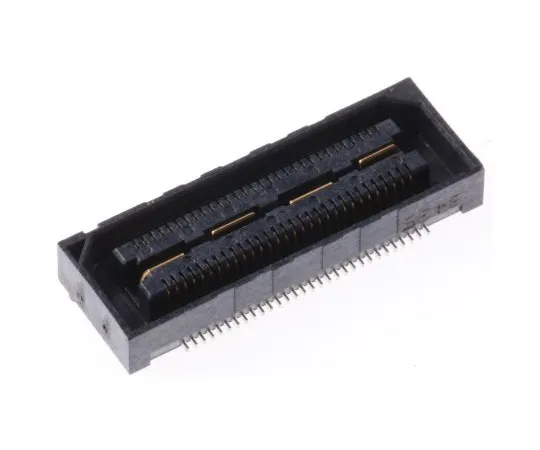 63-5082-41　Samtec QSH Series 0.5mm Pitch 60 Way 2 Row Straight PCB Socket, Surface Mount, Solder Termination　QSH-030-01-L-D-A