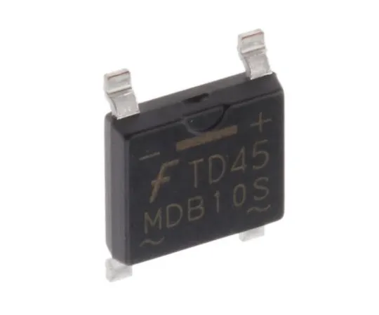 63-5088-33　ON Semiconductor MDB10S, Bridge Rectifier, 1A 1000V, 4-Pin MicroDIP　MDB10S