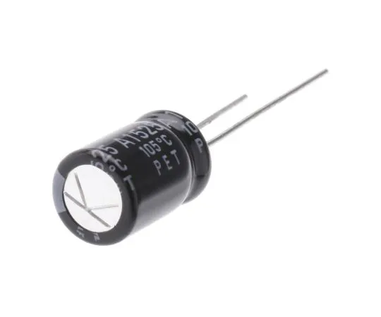 63-5052-69　Rubycon 470μF 16V dc Aluminium Electrolytic Capacitor, Through Hole 8 (Dia.) x 11.5mm +105°C 8mm 3.5mm　16YXJ470M8X11.5