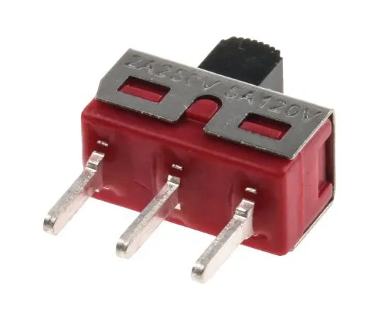 63-5036-31　PCB Slide Switch Single Pole Double Throw (SPDT) Latching 5 A @ 28 V dc Top　734-7292