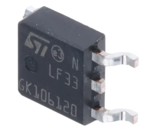 63-5004-30　STMicroelectronics LF33CDT-TR, LDO Regulator, 500mA, 3.3 V, ±2% 3-Pin, DPAK　LF33CDT-TR