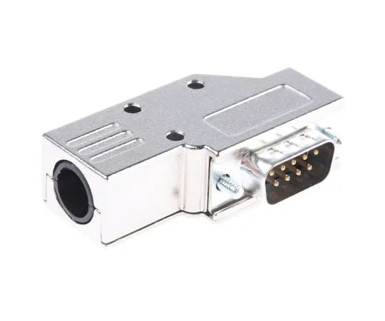 63-5100-67　MHDCMR Series, Right Angle 9 Way D-Sub Plug Connector Kit With Hood and Inserts　MHDCMR9-DB9P-K