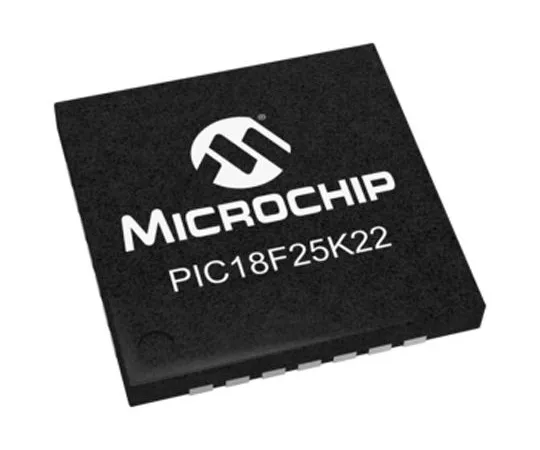 63-4985-30　Microchip, 8bit PIC Microcontroller, 16MHz, 32.768 kB, 256 B Flash, 28-Pin QFN　PIC18F25K22-I/ML