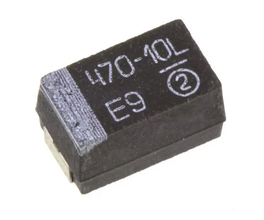 63-4960-06　Vishay Tantalum Capacitor 470μF 10V dc MnO2 Solid ±10% Tolerance TR3 Series　TR3E477K010C0100