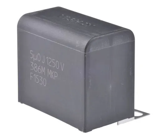 63-5091-45　Vishay 5μF Polypropylene Capacitor PP 1.25kV dc ±5% Tolerance MKP386M Series　MKP386M550125YT4