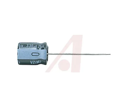63-5151-58　Nichicon 100μF 63V dc Aluminium Electrolytic Capacitor, Through Hole 10 x 12.5mm +105°C 10mm 5mm　UVZ1J101MPD