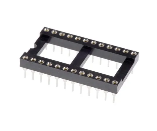 63-4940-49　ASSMANN WSW 2.54mm Pitch Vertical 24 Way, Through Hole Turned Pin Open Frame IC Dip Socket, 3A　AR 24 HZL-TT