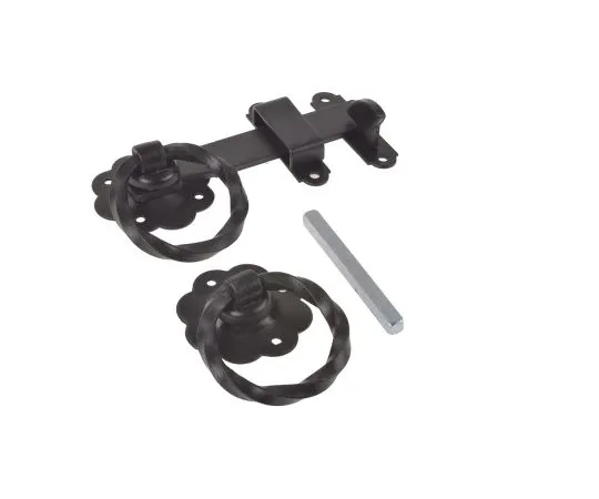 63-5164-54　RS PRO Steel Ring Gate Latch with Black Epoxy Finish　894-6780
