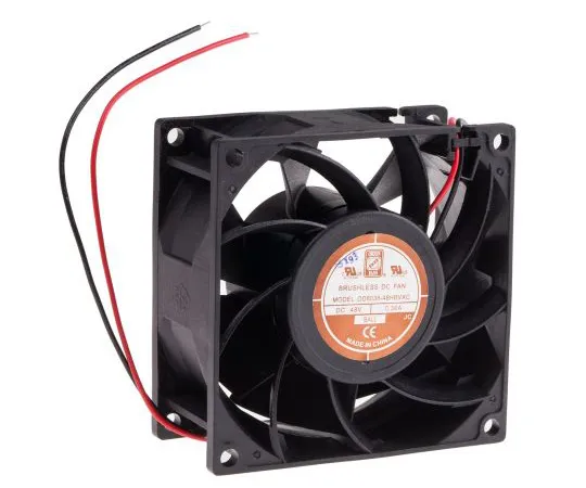 63-4984-34　RS PRO Axial Fan, 80 x 80 x 38mm, 99cfm, 14W, 48 V dc　703-3442
