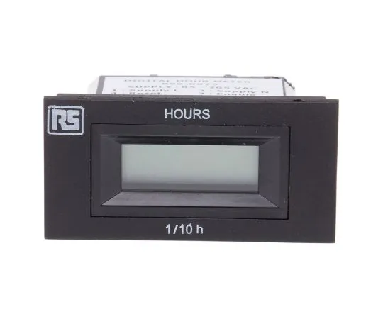63-5165-73　RS PRO Hour Counter, 6 digits, LCD, Screw Connection, 85 → 265 V ac　896-6973