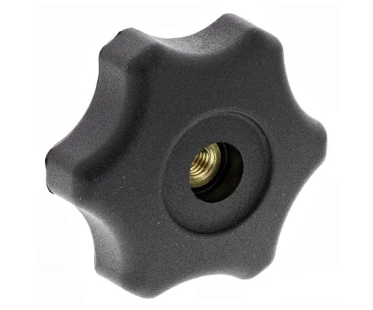 63-6565-18　RS PRO Black Multiple Lobes Clamping Knob, M6　161-228