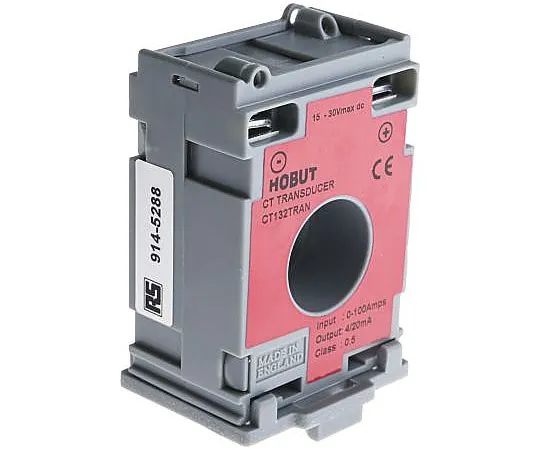 63-5176-75　HOBUT CT132TRAN Series Current Sensor, 100A nominal current, 4 → 20mA output current　CT132TRAN100A-4/20MA