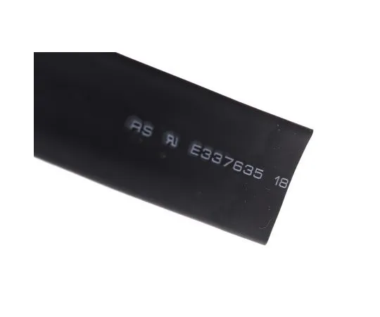 63-4979-37　RS Pro Black No Heat Shrink Tubing 18mm Sleeve Dia. x 3m Length 3:1 Ratio　700-4541