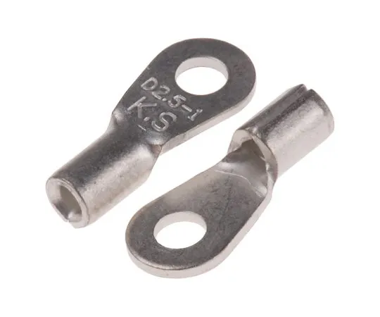 63-5123-08　RS PRO Uninsulated Crimp Ring Terminal, #3 Stud Size, 0.5mm² to 1.5mm² Wire Size　809-2221
