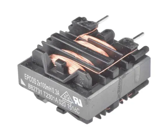 63-5155-06　EPCOS 100 mH -30 → +50% Ferrite Power Line Choke, Max SRF:10kHz, 300mA Idc, 6.6Ω Rdc B82731T　B82731T2301A020