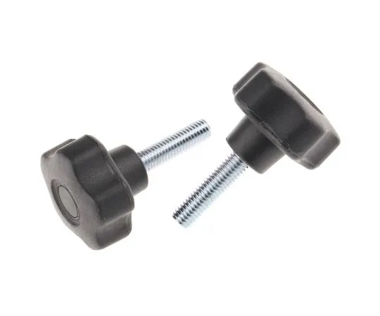 63-4983-85　RS PRO Black Thermoplastic Knob, M8 x 30　702-7585