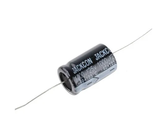 63-4990-40　RS PRO 1000μF 25V dc Aluminium Electrolytic Capacitor, Through Hole 13 (Dia.) x 26mm +105°C 13mm 26mm　707-6650