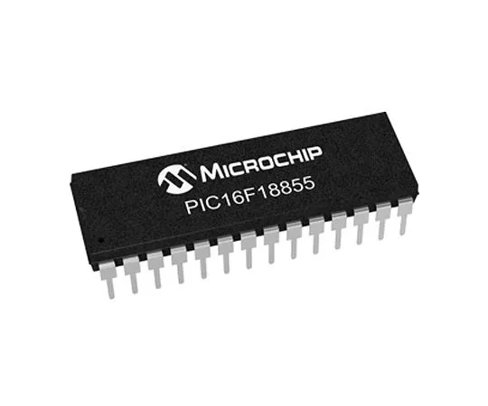 63-5171-79　Microchip PIC16F18855-I/SP, 8bit PIC16F Microcontroller, 32MHz, 14 kB Flash, 28-Pin SPDIP　PIC16F18855-I/SP