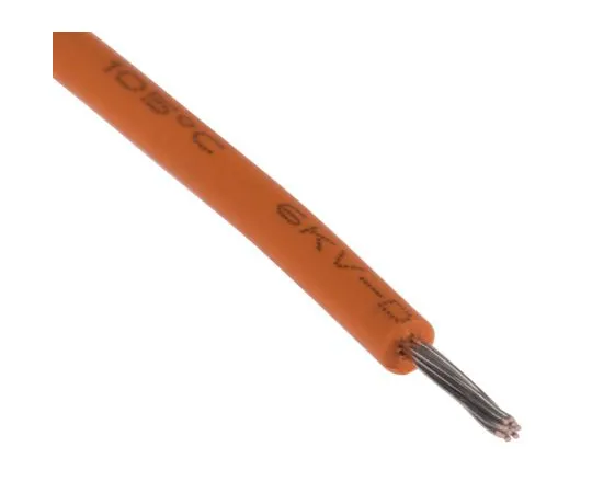 63-5156-76　RS PRO Orange Hook Up Wire UL3239, 0.2 mm², 6 kV dc 24 AWG, 100m　873-8961