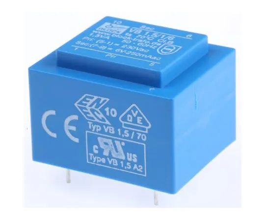 63-5033-27　6V ac 1 Output Through Hole PCB Transformer, 1.5VA　VB 1,5/1/6