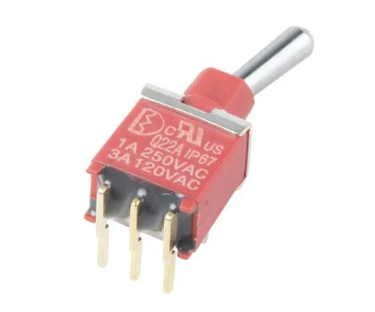 63-5035-99　RS PRO Single Pole Double Throw (SPDT) Toggle Switch, Latching, IP67, PCB　734-7163