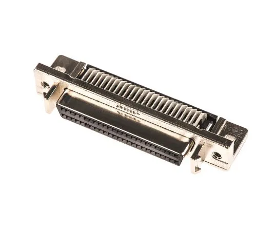 63-5018-19　TE Connectivity Amplimite .050 III Series, 50 Way Right Angle Through Hole PCB D-sub Connector Socket, 2.54mm Pitch,　5787082-5