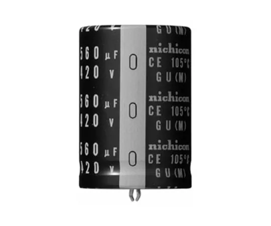 63-5145-60　Nichicon 3300μF 63V dc Aluminium Electrolytic Capacitor, Through Hole 25 (Dia.) x 35mm +105°C 25mm 10mm　LGU1J332MELA