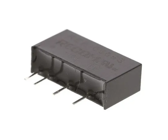 63-5092-01　Recom REE 1W Isolated DC-DC Converter Through Hole, Voltage in 4.5 → 5.5 V dc, Voltage out 5V dc　REE-0505S