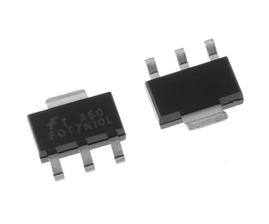 63-4936-34　FQT7N10LTF N-Channel MOSFET, 1.7 A, 100 V QFET, 3 + Tab-Pin SOT-223 ON Semiconductor　FQT7N10LTF