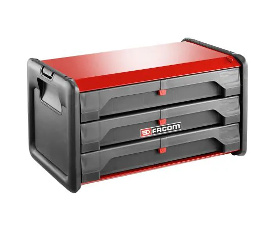 63-5167-49　Facom 3 drawer Metal Tool Chest, 270mm x 270mm x 510mm　BT.203PB