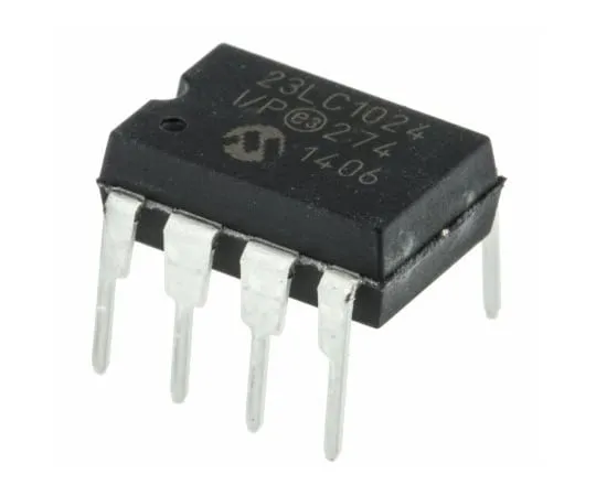 63-5084-74　Microchip SRAM, 23LC1024-I/P- 1Mbit　23LC1024-I/P