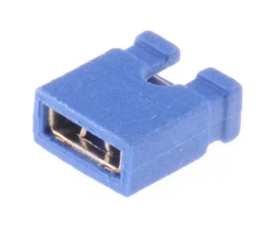 63-4940-25　ASSMANN WSW Jumper Female Straight Blue Open Top 2 Way 1 Row 2.54mm Pitch　AKSPT/G BLUE