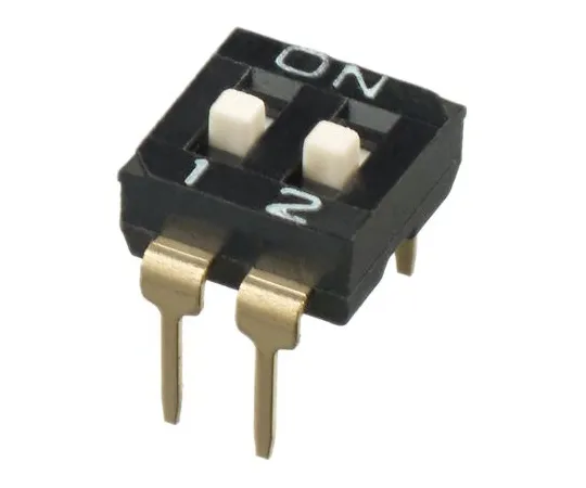 63-5158-99　2 Way Through Hole DIP Switch SPST, Raised Actuator Slide Actuator　IKD0200101