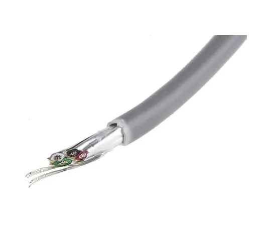 63-5126-59　RS PRO 2 Pair Aluminium Foil-PET Tape Multipair Industrial Cable(Euroclass Eca) Grey 100m　812-4690