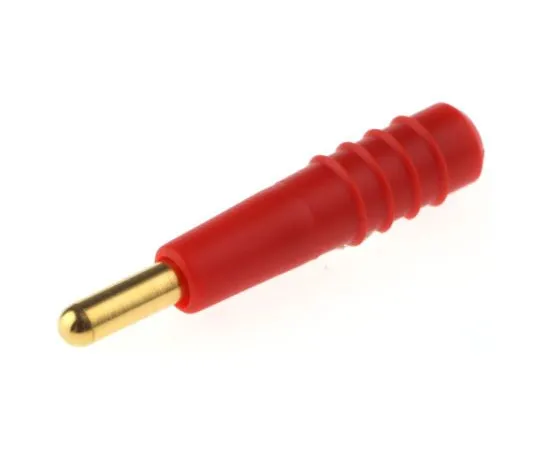 63-5077-12　Red Plug Banana Plug Solder 30 V ac, 60 V dc　22.2609-22