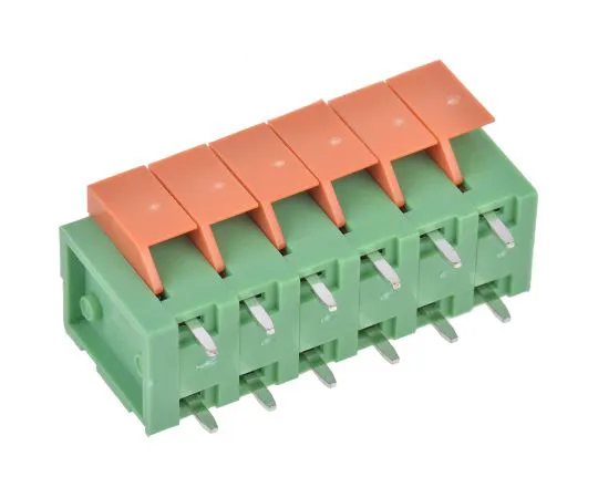 63-5134-23　TE Connectivity Buchanan, 6 Way PCB Terminal Strip　1776260-6