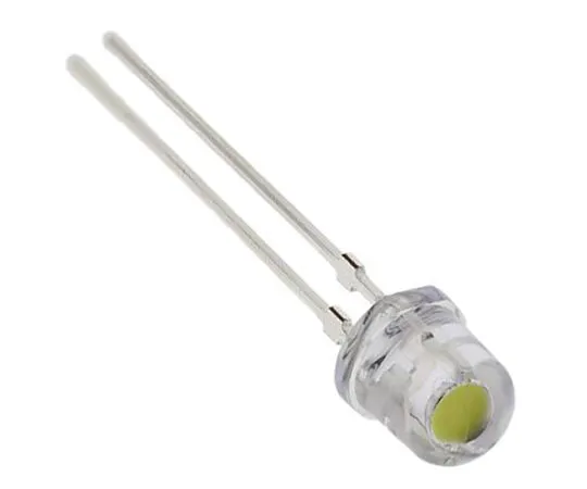63-5139-43　3.7 V White LED 5mm Through Hole, Nichia NSDW570GS-K1-B-P9-P11　NSDW570GS-K1-B-P9-P11