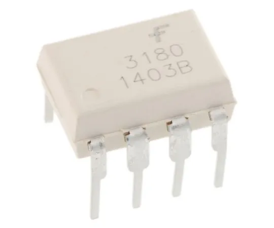 63-4936-55　ON Semiconductor, FOD3180 DC Input MOSFET Output Optocoupler, Through Hole, 8-Pin DIP　FOD3180