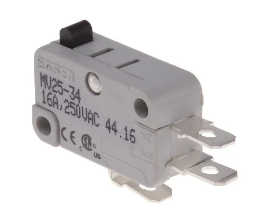63-5117-87　SPDT Push Button Microswitch, 16 A @ 250 V ac　804-6234