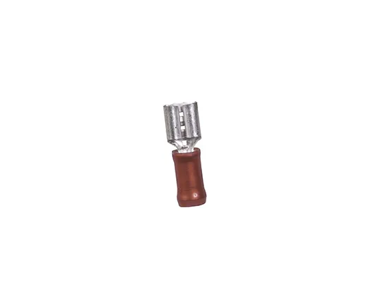 63-5096-41　TE Connectivity PIDG FASTON .250 Series Red Insulated Crimp Receptacle, 5.21 x 0.51mm, 0.3mm² to 0.8mm², 22AWG to　640909-1