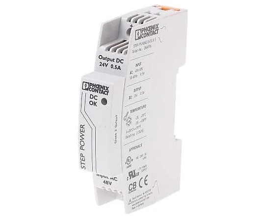 63-5043-73　Phoenix Contact, STEP-PS/48AC/24DC/0.5 PSU, 24V dc Output Voltage, 500mA output current　2868716