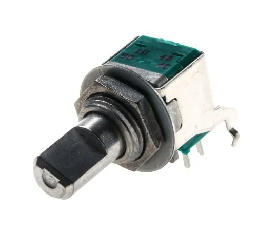 63-5029-47　Alps Electric 2 Gang Rotary Potentiometer with a 6 mm Dia. Shaft, 100kΩ, ±20%, 0.05W, Linear RK09L1220A1B　RK09L1220A1B