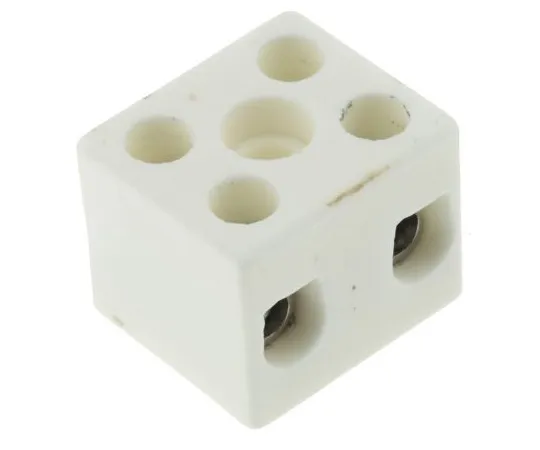63-4984-45　RS Pro Non-F***d Terminal Block, 2 Way/Pole, Screw Down Terminals, 8 AWG, Ceramic, 450 V　703-3858